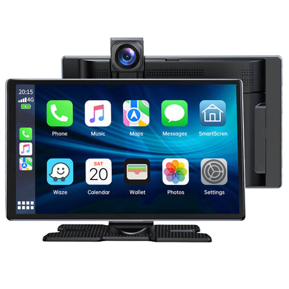 RC14 9.26" Wireless Car Stereo Receiver Protable Carplay Screen for Car with 4K Dash Cam